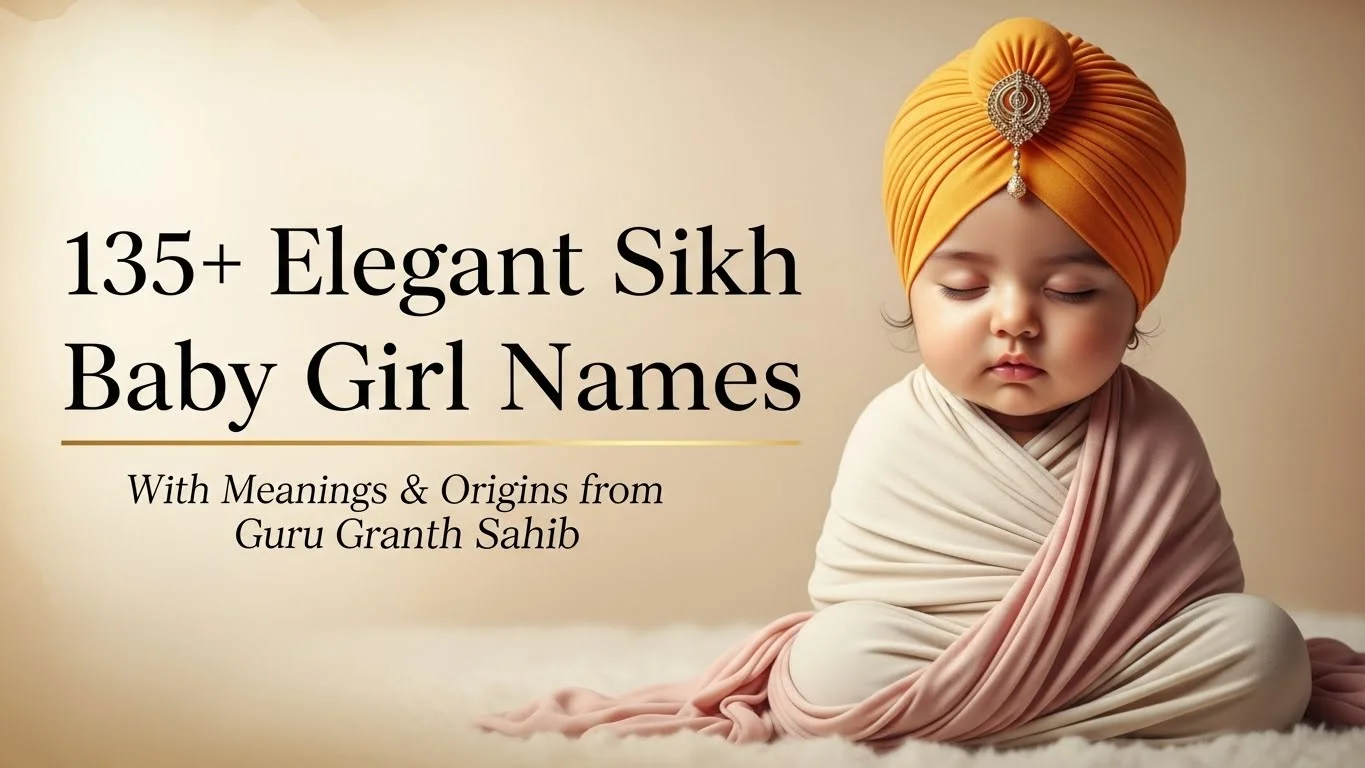 Elegant Sikh baby girl names from Guru Granth Sahib with meanings