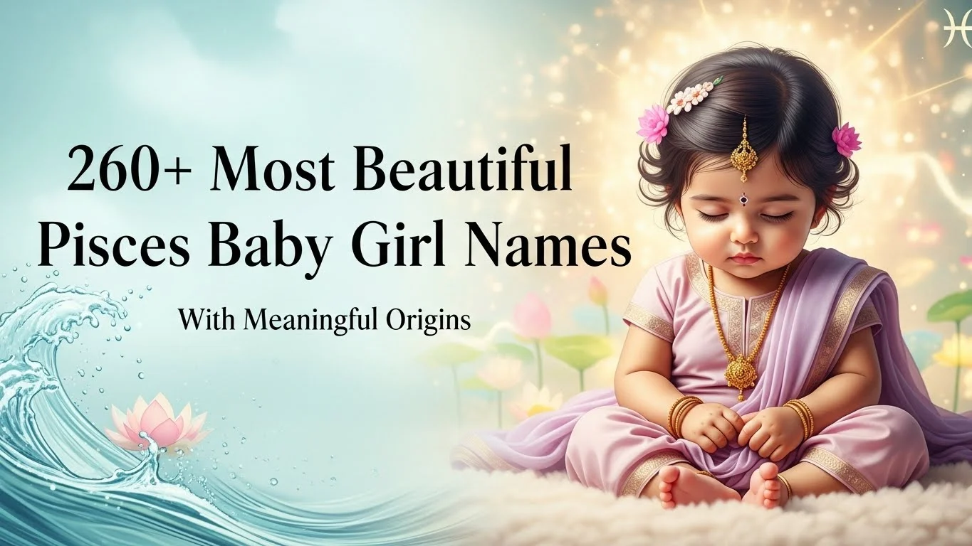 Beautiful Pisces Rashi baby girl names with meanings and origins
