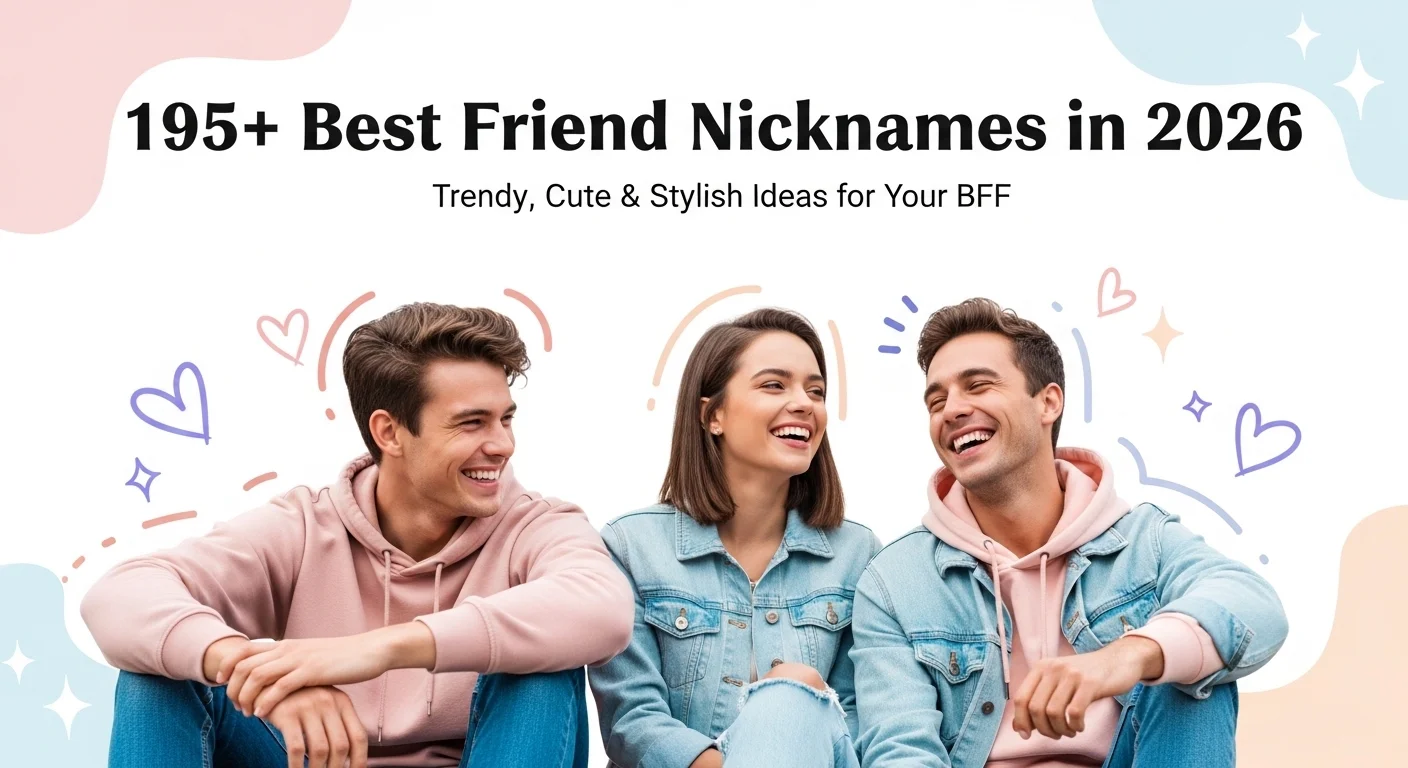 Best friend nicknames in 2026 featuring cute and trendy BFF name ideas
