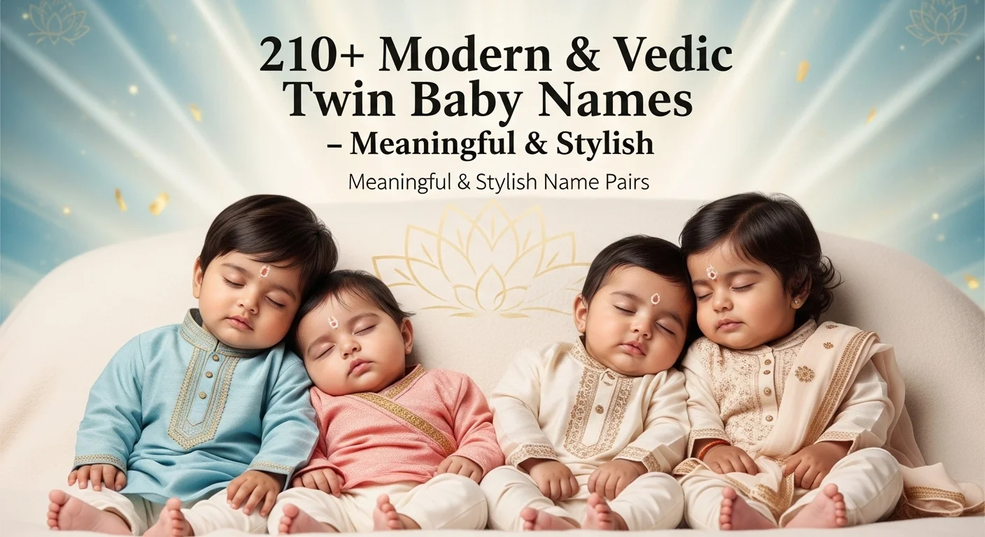 210+ modern and Vedic twin baby names for every pair – meaningful and stylish