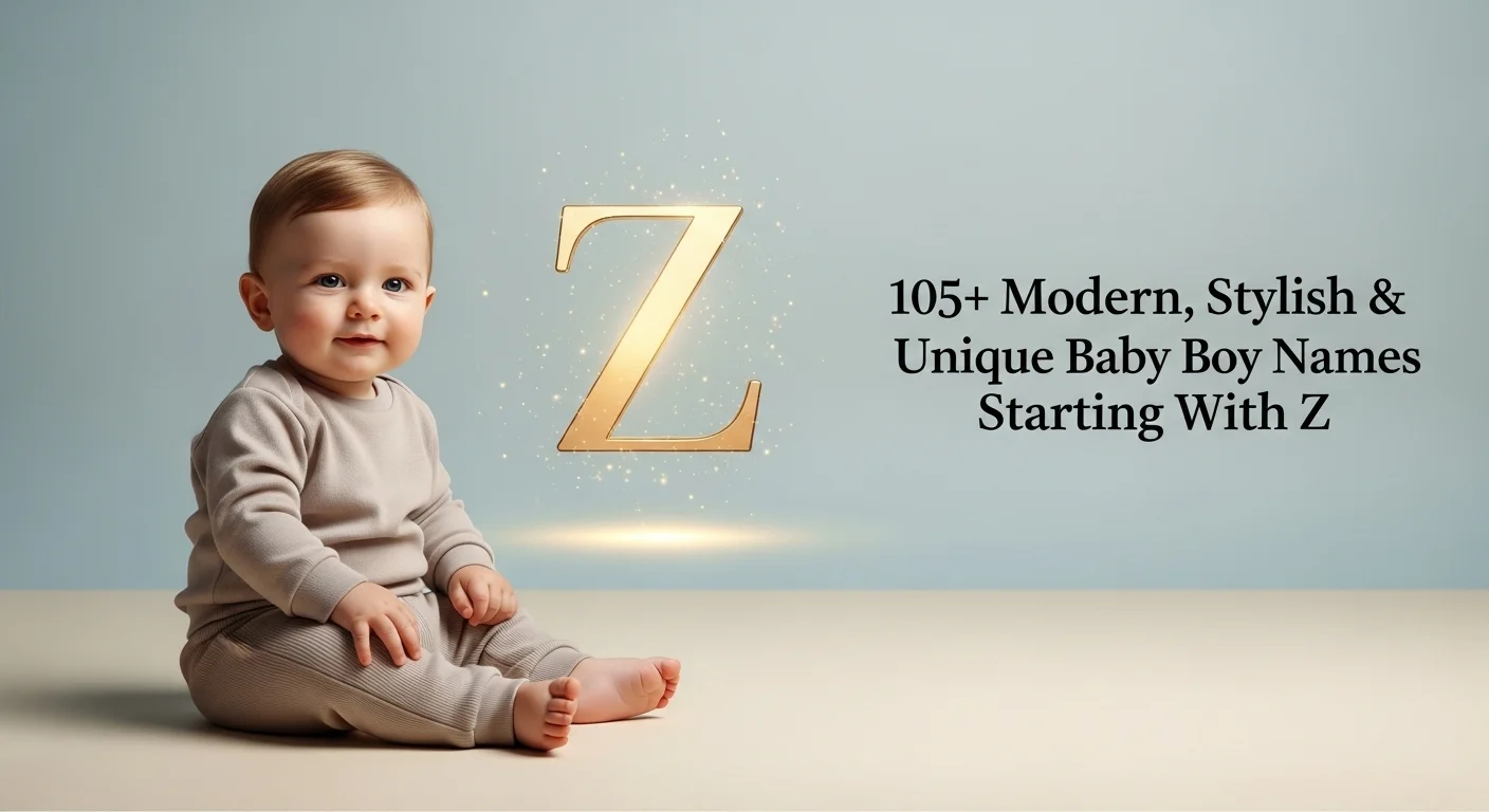 Modern and unique baby boy names starting with Z