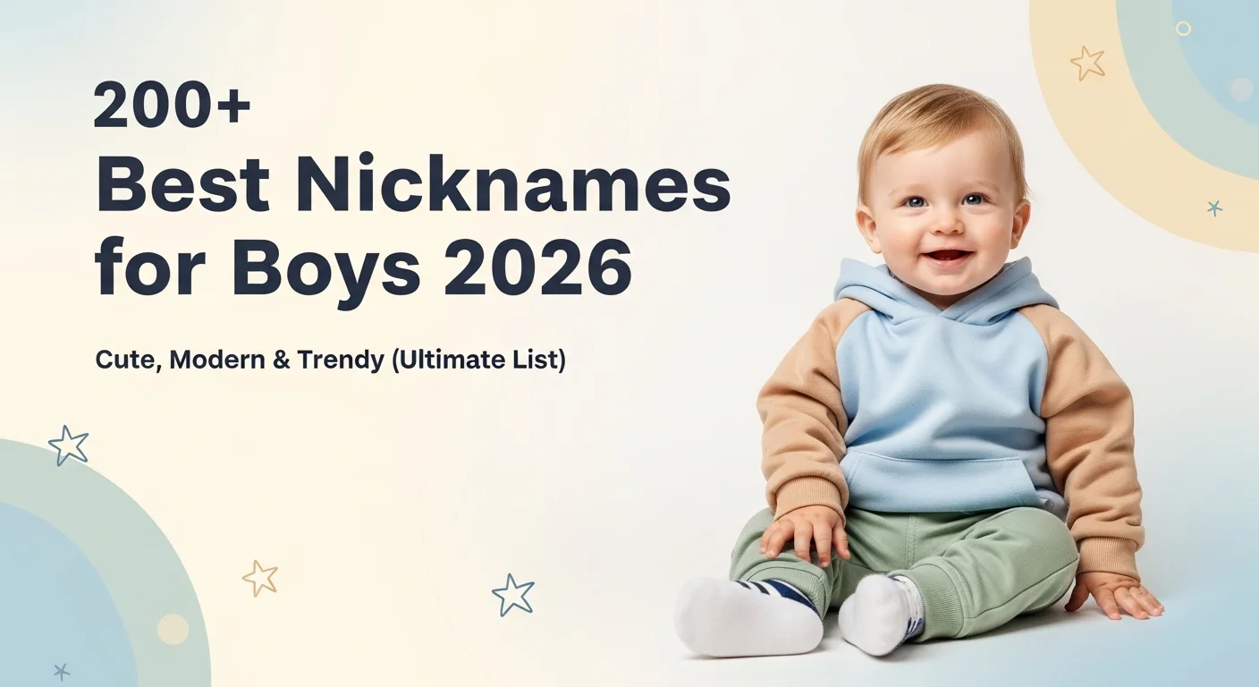 Best nicknames for boys 2026 featuring cute and modern baby boy name ideas